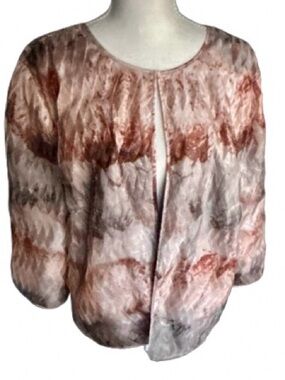 Travelers Collection by CHICO’S Lightweight Jacket Peach Taupe 90s Y2K Vintage